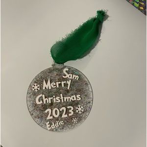Christmas glitter ornament